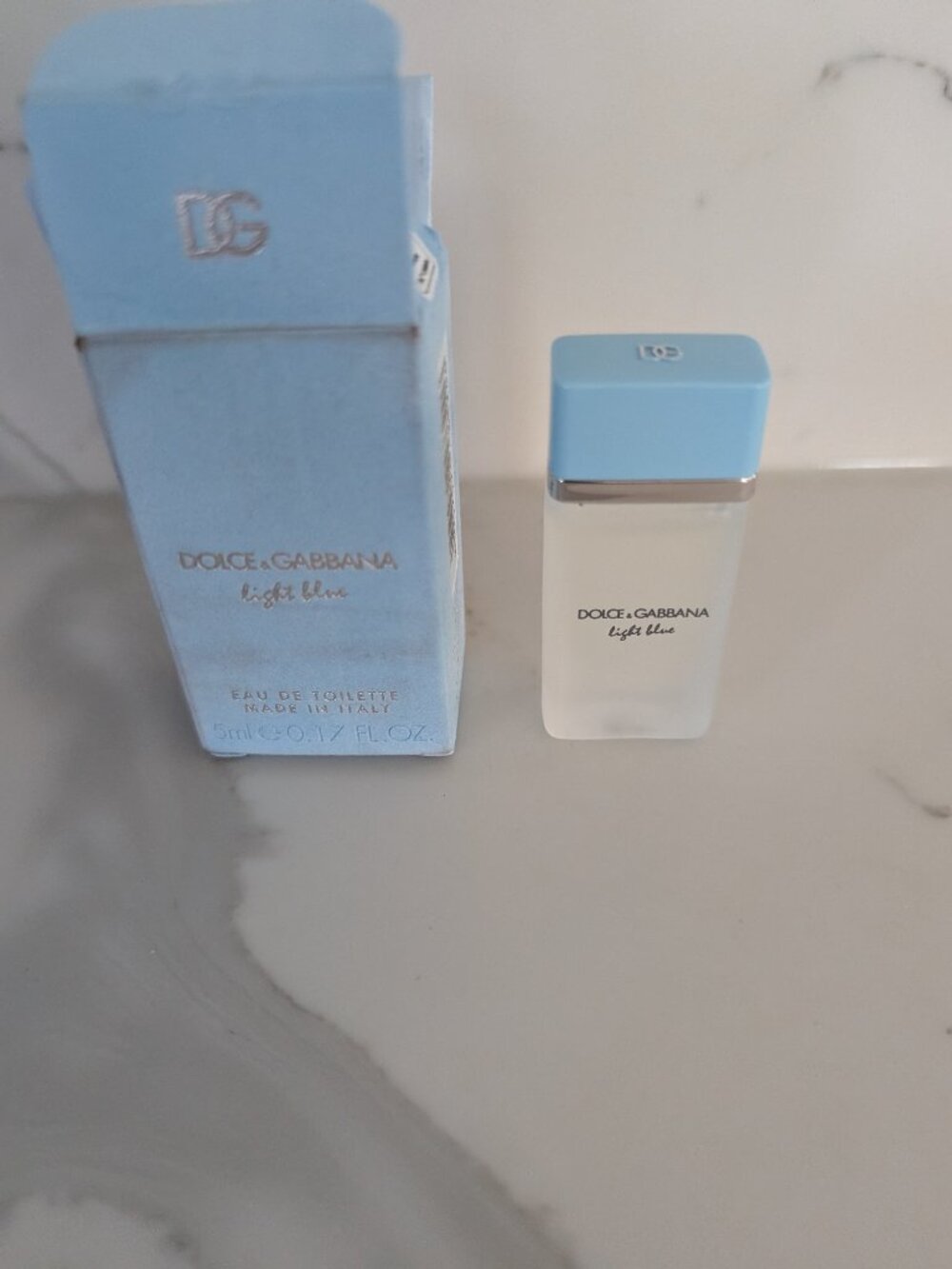 Dolce & Gabbana light blue miniature collectible